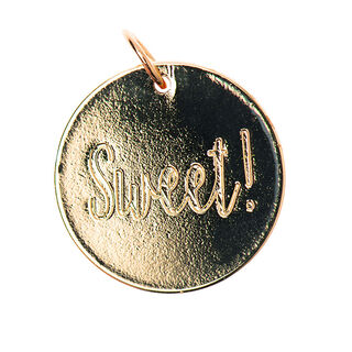 Pendant Sweet [Ø17 mm] | Rico Design – gold metallic, 