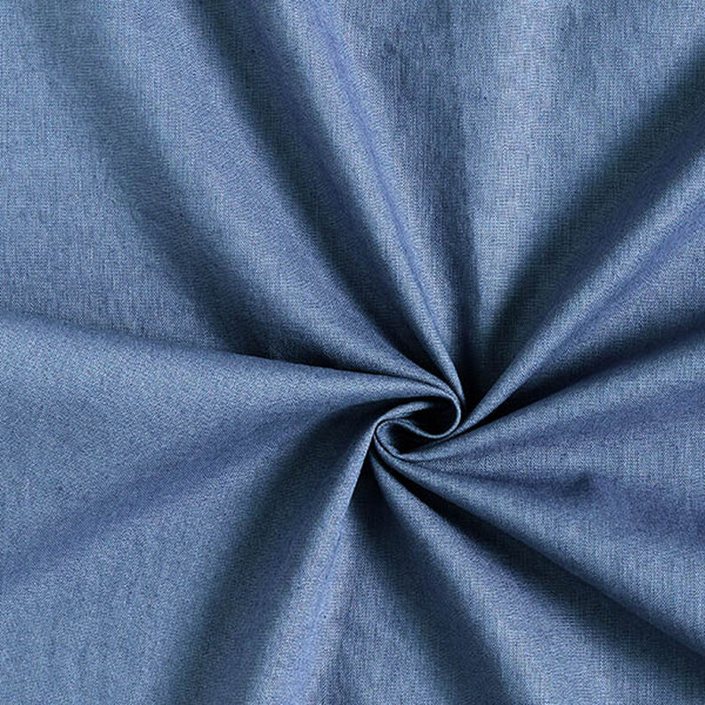 Linen Cotton Blend Plain – steel blue,  image number 1