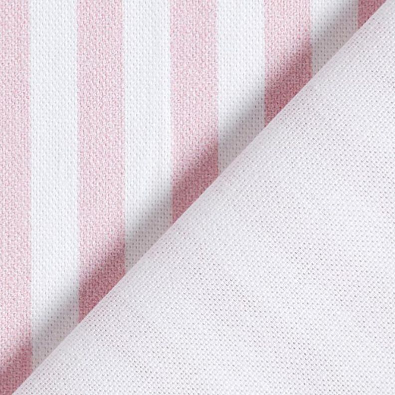 Decor Fabric Half Panama Vertical stripes – rosé/white,  image number 4