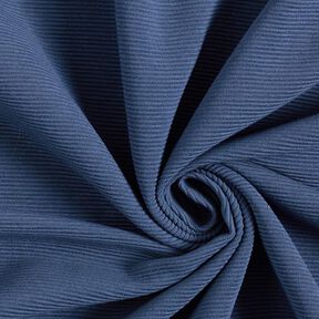 Ottoman ribbed jersey Plain – denim blue, 
