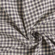 Checked Linen Blend Shirting Fabric – natural/black,  thumbnail number 3