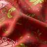 viscose fabric Paisley flowers – carmine/fire red,  thumbnail number 2