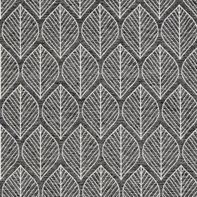 Decor Fabric Jacquard Leaves – anthracite, 
