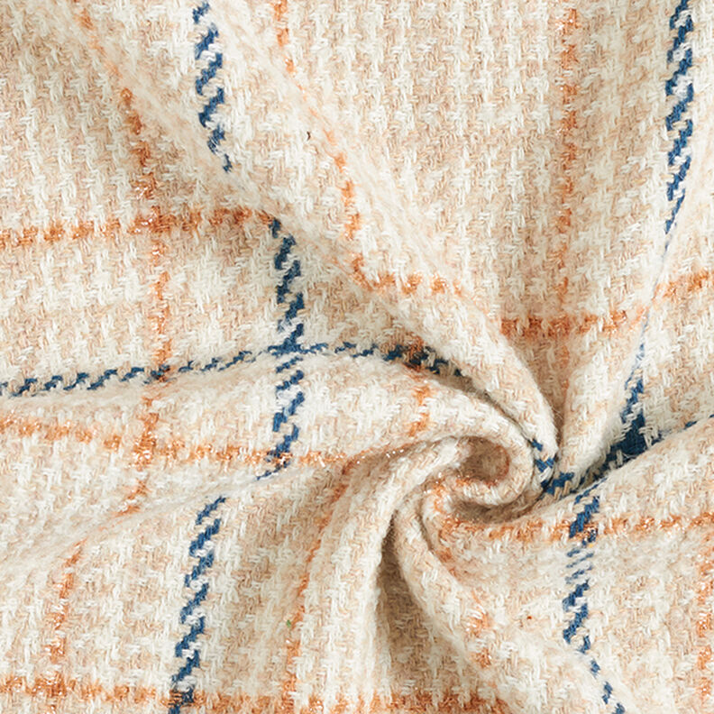 Checks & Houndstooth Coating Fabric – white/light beige,  image number 3
