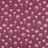 Decor Fabric Half Panama dandelions – natural/burgundy,  thumbnail number 1