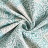 Decor Fabric Jacquard elegant tiles – light petrol/light beige,  thumbnail number 3