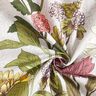 Decorative Panama fabric floral print – misty grey,  thumbnail number 4