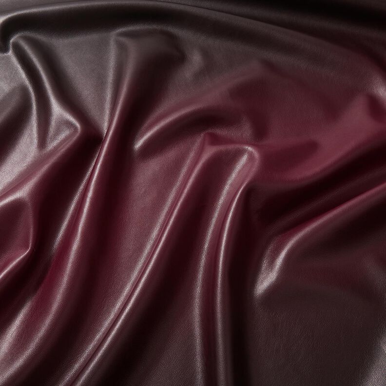 Imitation Leather Ombre | Katia Fabrics – black/burgundy,  image number 2