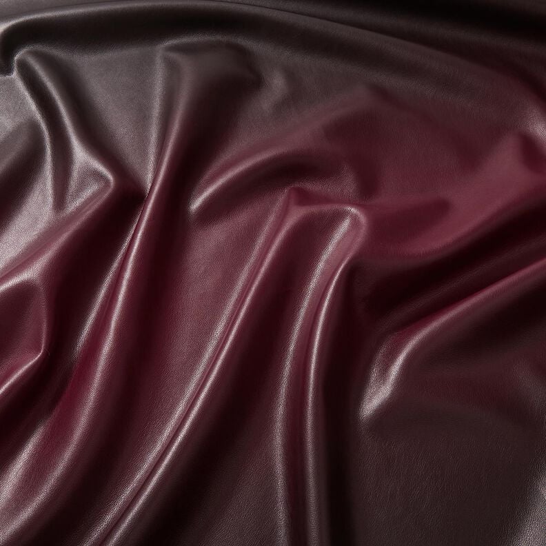 Imitation Leather Ombre | Katia Fabrics – black/burgundy, image number 2