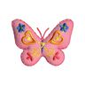 Butterfly appliqué [ 4,5 x 5,5 cm ] – pink/yellow,  thumbnail number 1