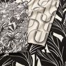 Decor Fabric Half Panama artistic lines – natural/black,  thumbnail number 5