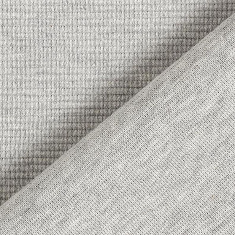 Ottoman ribbed jersey Melange – light grey,  image number 4