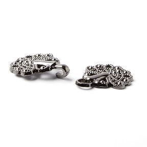 Trim Closure [40mm] - antique silver metallic, 