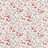 Millefleur viscose fabric – white,  thumbnail number 1