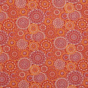 Cotton Cretonne Mandala Collage – terracotta, 