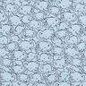 Cotton Blend Jersey Elephant swarm – silver blue,  thumbnail number 1