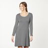 Medium Cotton Jersey Mottled – dark grey,  thumbnail number 6