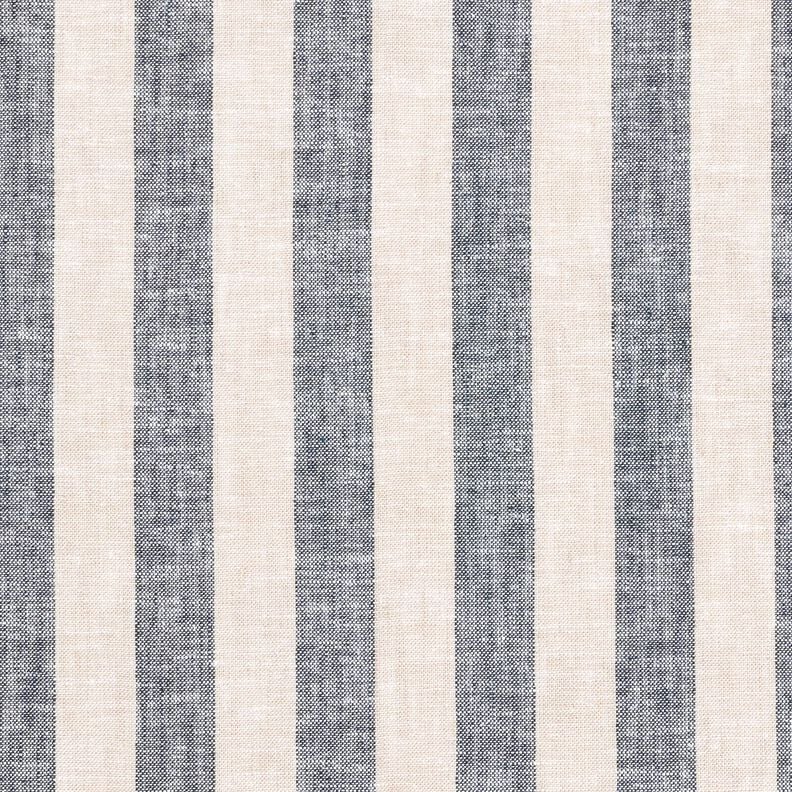 Linen Blend Stripes &ndash; natural/navy blue,  image number 1