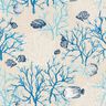 Decor Fabric Panama coral reef – light beige/turquoise,  thumbnail number 1
