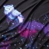 Cotton Jersey Winter owl Panel | Glitzerpüppi – black/grape,  thumbnail number 2