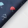 Raincoat Fabric colourful umbrellas Digital Print – navy blue,  thumbnail number 5