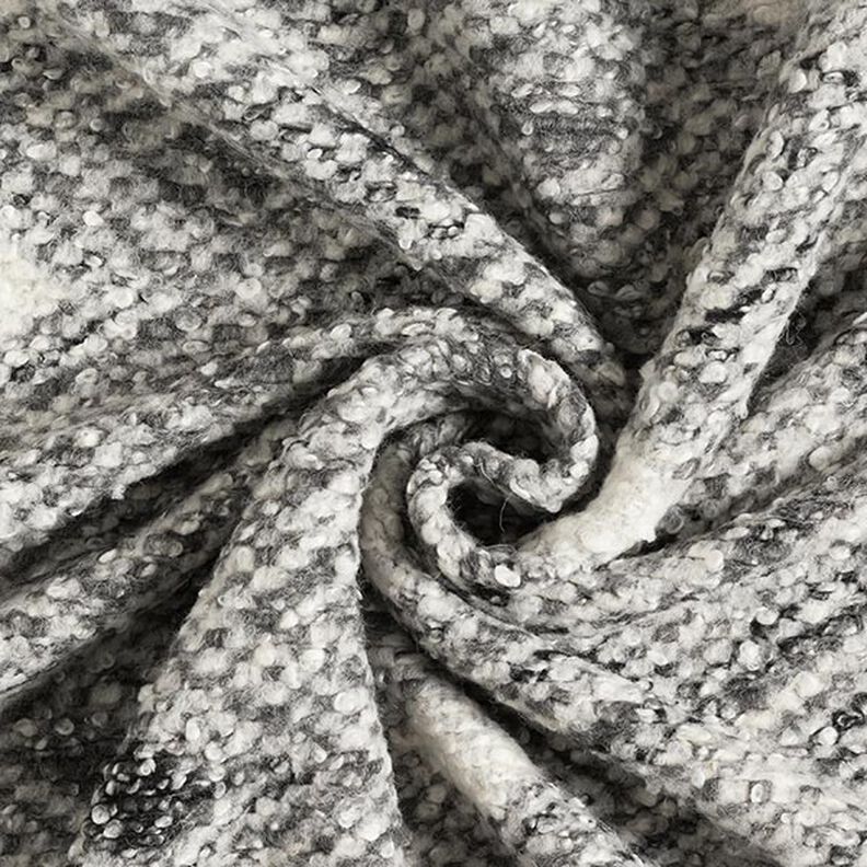 Large Diamonds Wool Blend Bouclé Knit – grey,  image number 3