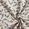Decor Fabric Half Panama Whales &ndash; indigo/natural,  thumbnail number 3