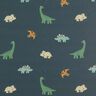 Raincoat Fabric happy dinosaurs Digital Print – granite,  thumbnail number 1