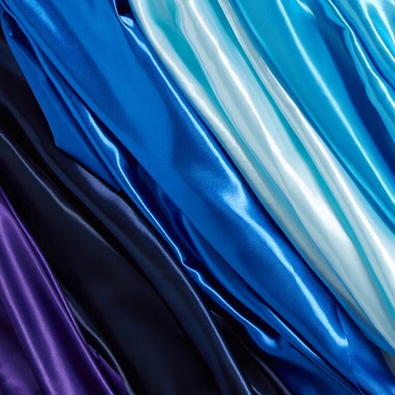 Polyester Satin – midnight blue,  image number 5