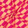 Softsweat wavy check| Poppy Fabrics – intense pink/peach orange,  thumbnail number 3