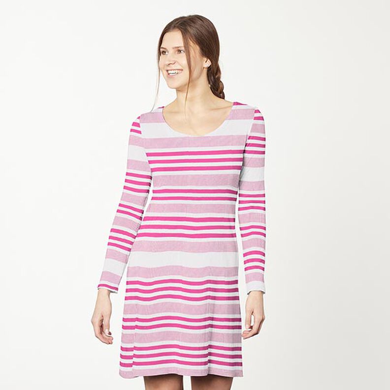 Crushed viscose jersey – white/pink,  image number 6