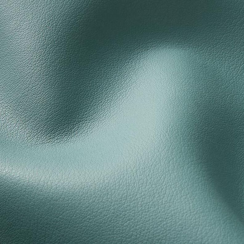 Upholstery Fabric Embossed Faux Leather – aqua blue,  image number 2
