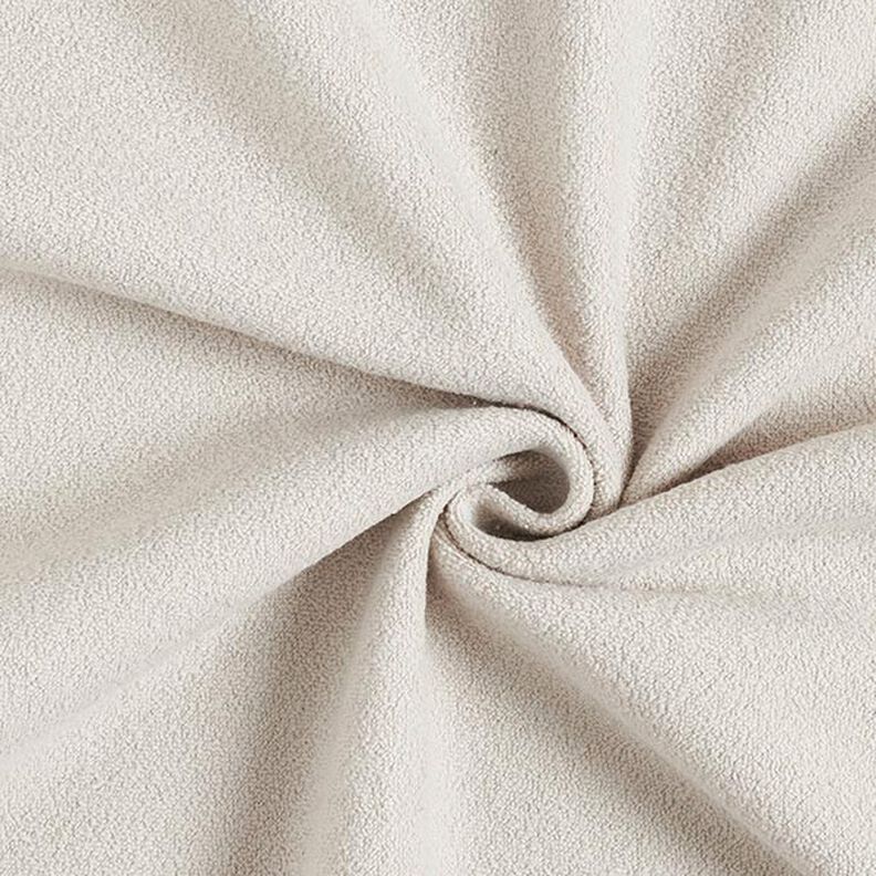 Cotton Sweatshirt Fabric Terry Fleece – sand,  image number 1