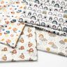 French Terry cats and aliens in space Digital Print – ivory,  thumbnail number 5