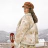 Stretch velour with Sherpa backing delicate flowers | Katia Fabrics – natural,  thumbnail number 6