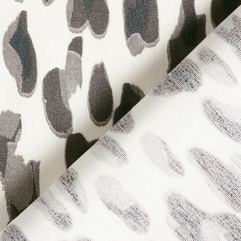 Outdoor Fabric Canvas large dots – ivory/grey,  image number 4