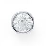 Rhinestone Metal Shank Button [ Ø10 mm ] – silver metallic,  thumbnail number 1