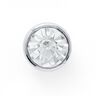 Rhinestone Metal Shank Button [  Ø10 mm ] – silver metallic,  thumbnail number 1