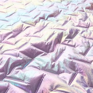 Quilted Fabric diagonal pattern, iridescent – pastel mauve, 