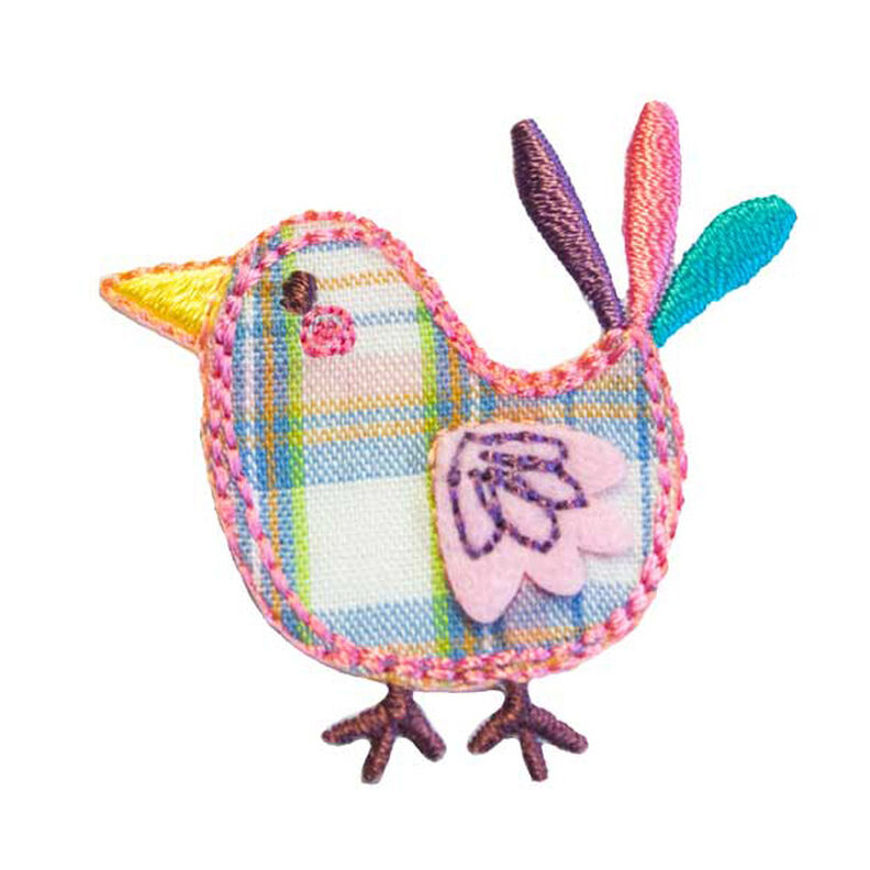 Appliqué  Bird [ 4 x 4,5 cm ] – colour mix,  image number 1