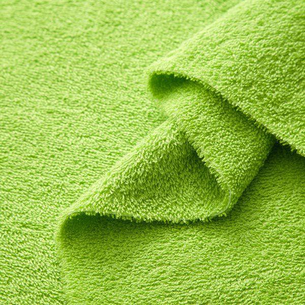 Towelling Fabric – apple green,  image number 4