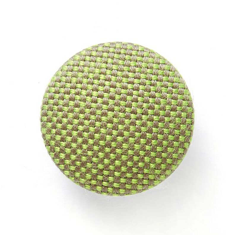 Covered Button - Outdoor Decor Fabric Agora Panama - apple green,  image number 1