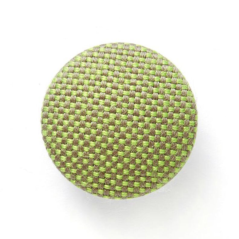 Covered Button - Outdoor Decor Fabric Agora Panama - apple green,  image number 1
