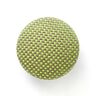 Covered Button - Outdoor Decor Fabric Agora Panama - apple green,  thumbnail number 1