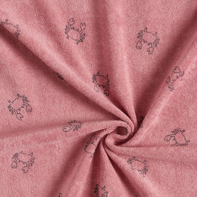 terry cloth jersey Crabs – dark dusky pink,  image number 3