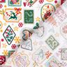 Cotton Poplin Christmas Pictures – white/carmine,  thumbnail number 4