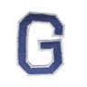 Letter G appliqué [ Height: 4,6 cm ] – navy blue,  thumbnail number 1