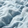 Quilted Fabric Corduroy with fur backing diamonds – light blue,  thumbnail number 3