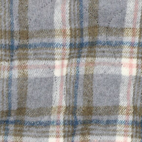 Quilted Fabric Flannel checked | Poppy Fabrics – grey, 