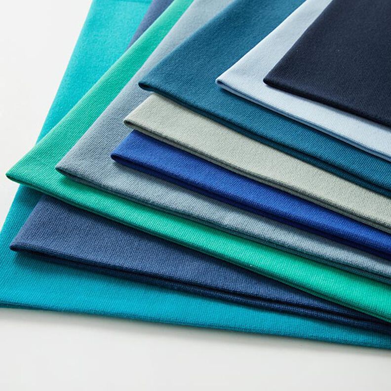 Cuffing Fabric Plain – blue-black,  image number 9